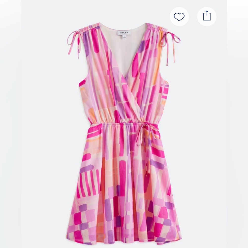Gilli Pink and Purple Patterned Dress